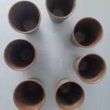 7 stoneware cups