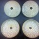 Ceiling light, old speckled glass lampshade, set of 4