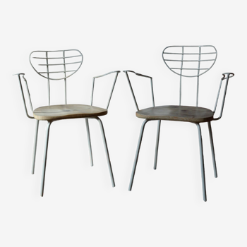 Duo de chaises "Radar" par Willy Van Der Meeren