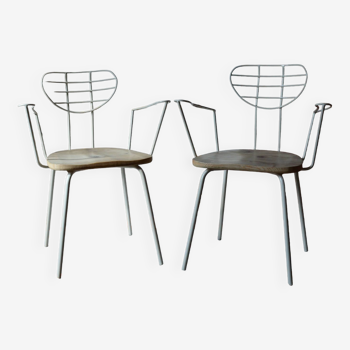 Duo of "Radar" chairs by Willy Van Der Meeren