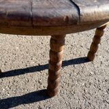 Small coffee table in turned wood