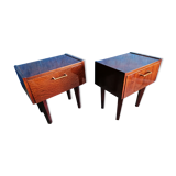 Lot 2 vintage bedside tables