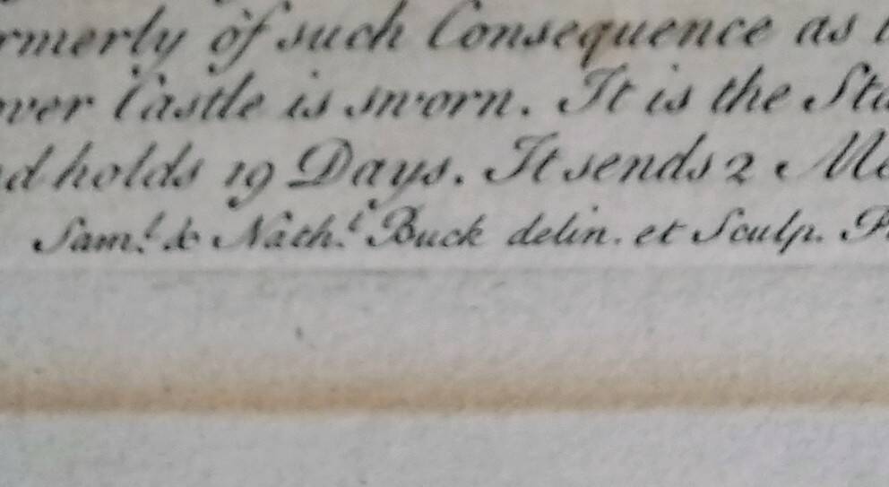 1739 Buck map Dover UK