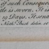 1739 Buck map Dover UK