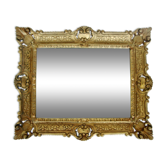 Florentine mirror frame carved wood 56x46cm