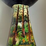 Pair of glazed Basque pottery signed G. Defly - 1950s.