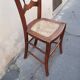 Chaise bois et cannage