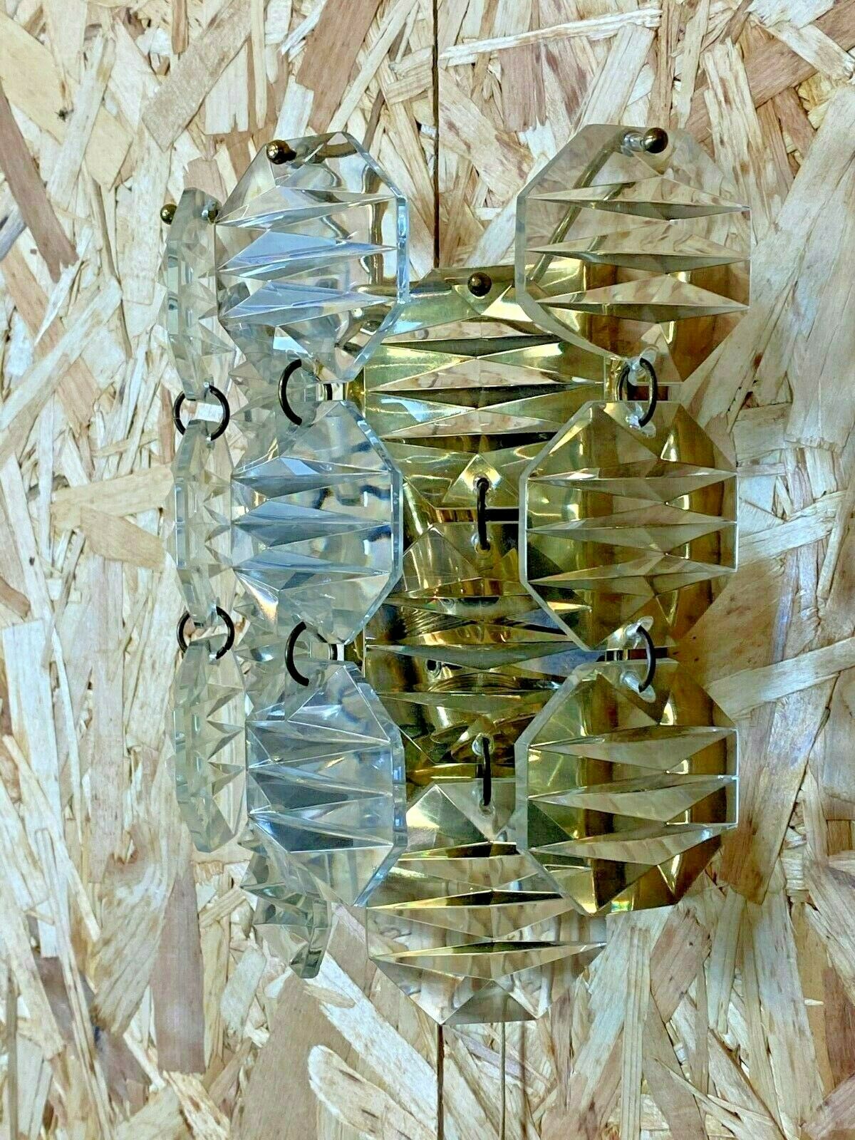 60s 70s Kinkeldey Wall Light Glass Wall Lamp Space Age Design 60s 70s