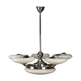 6-flamming art deco chrome-plated chandelier, 1930