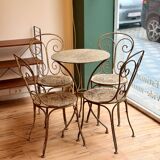 Garden furniture in wrought iron – 19th century, around 1880