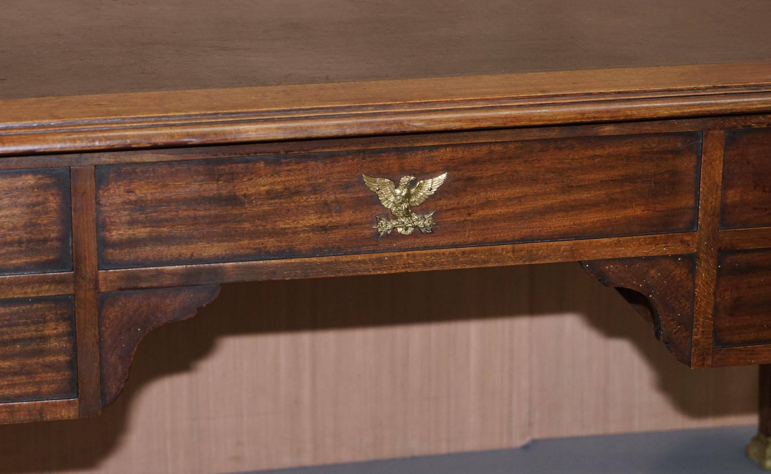 Rare Napoléon III French Empire Gilded Bronze Bureau