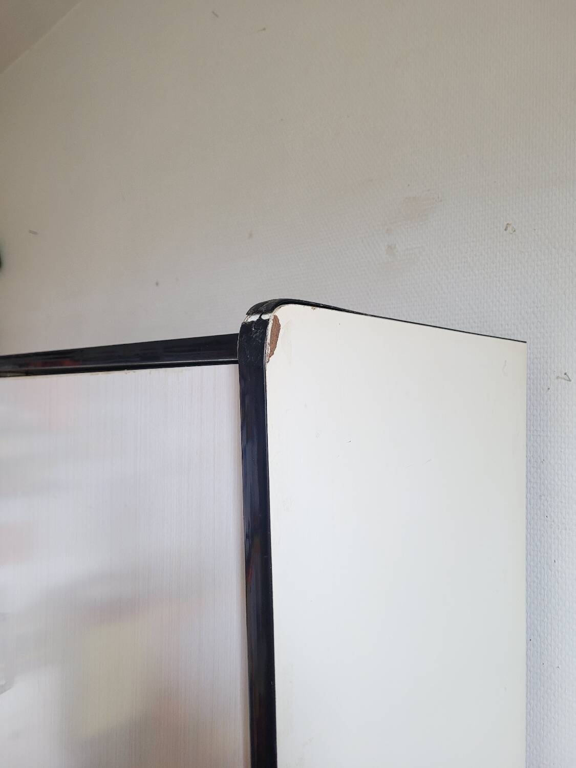 Vintage red and white formica sideboard