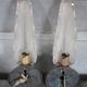 Pair of wall lights, vintage wall lamp, green patina brass wall sconce.