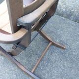 Pair of vintage TRICONFORT France deckchairs and relax chairs