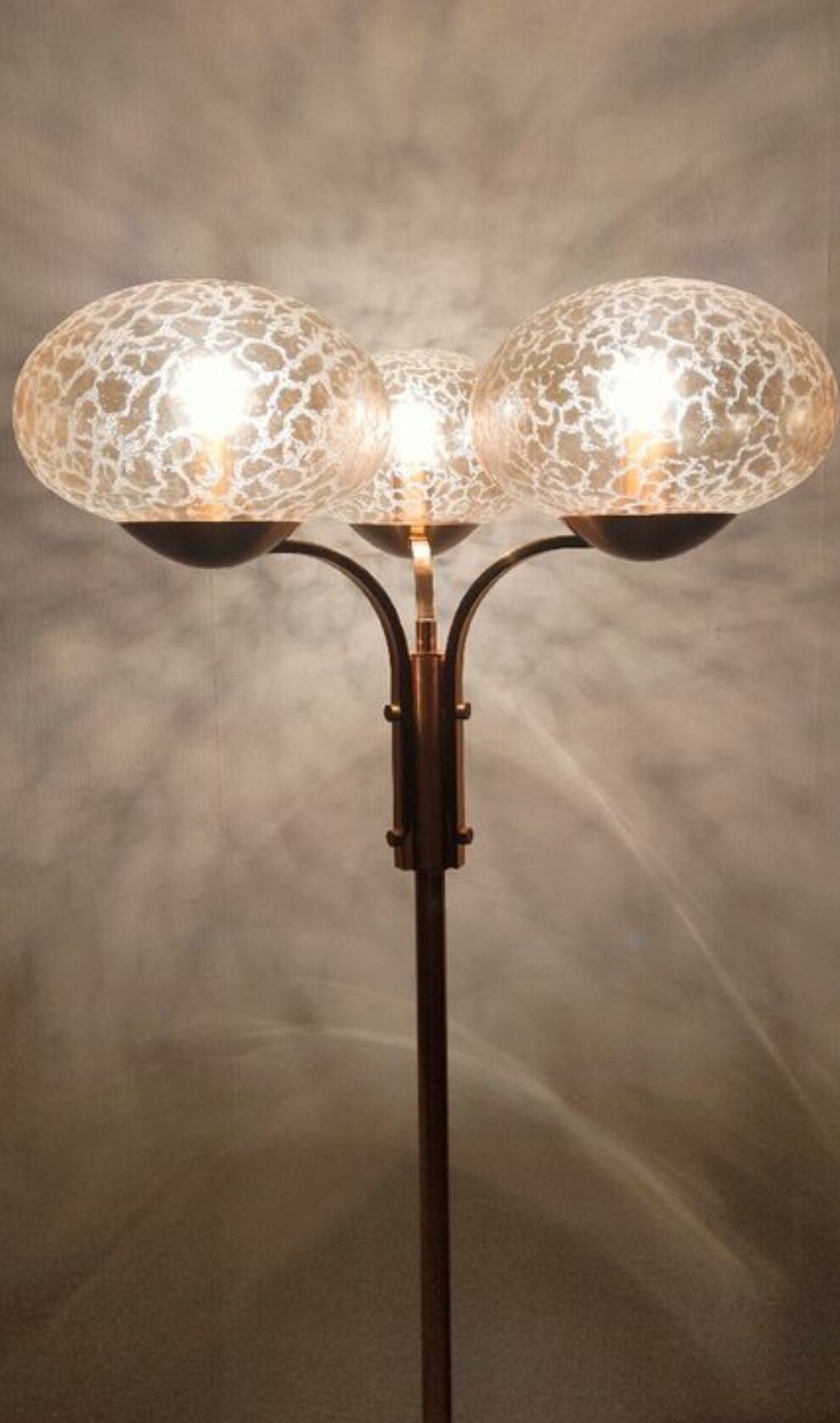 Vintage brass floor lamp 1970 italy