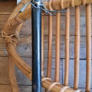 Pair of rattan armchairs