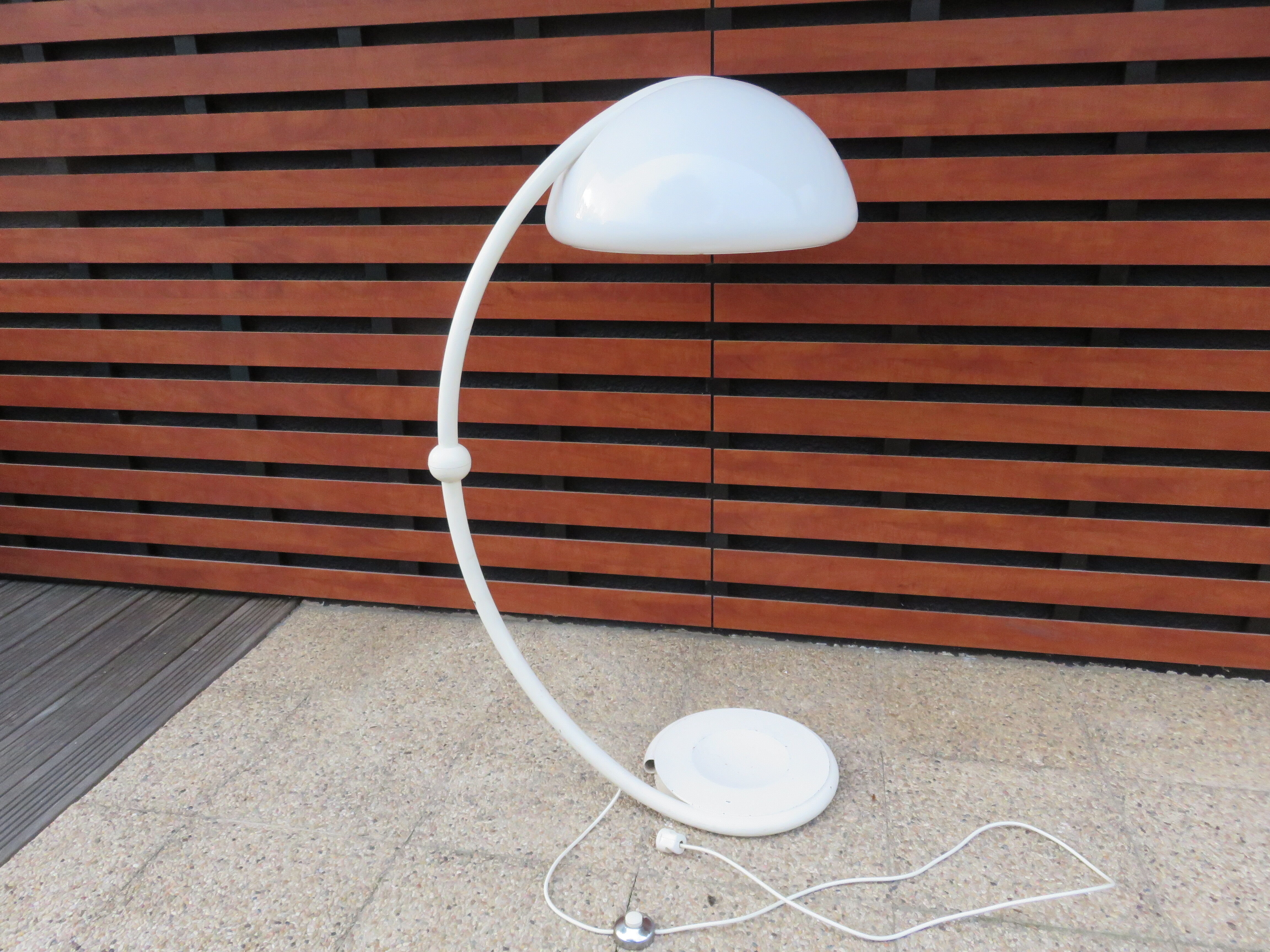 Floor lamp "serpente" Elio Martinelli for Martinelli luce 1965 1st edition