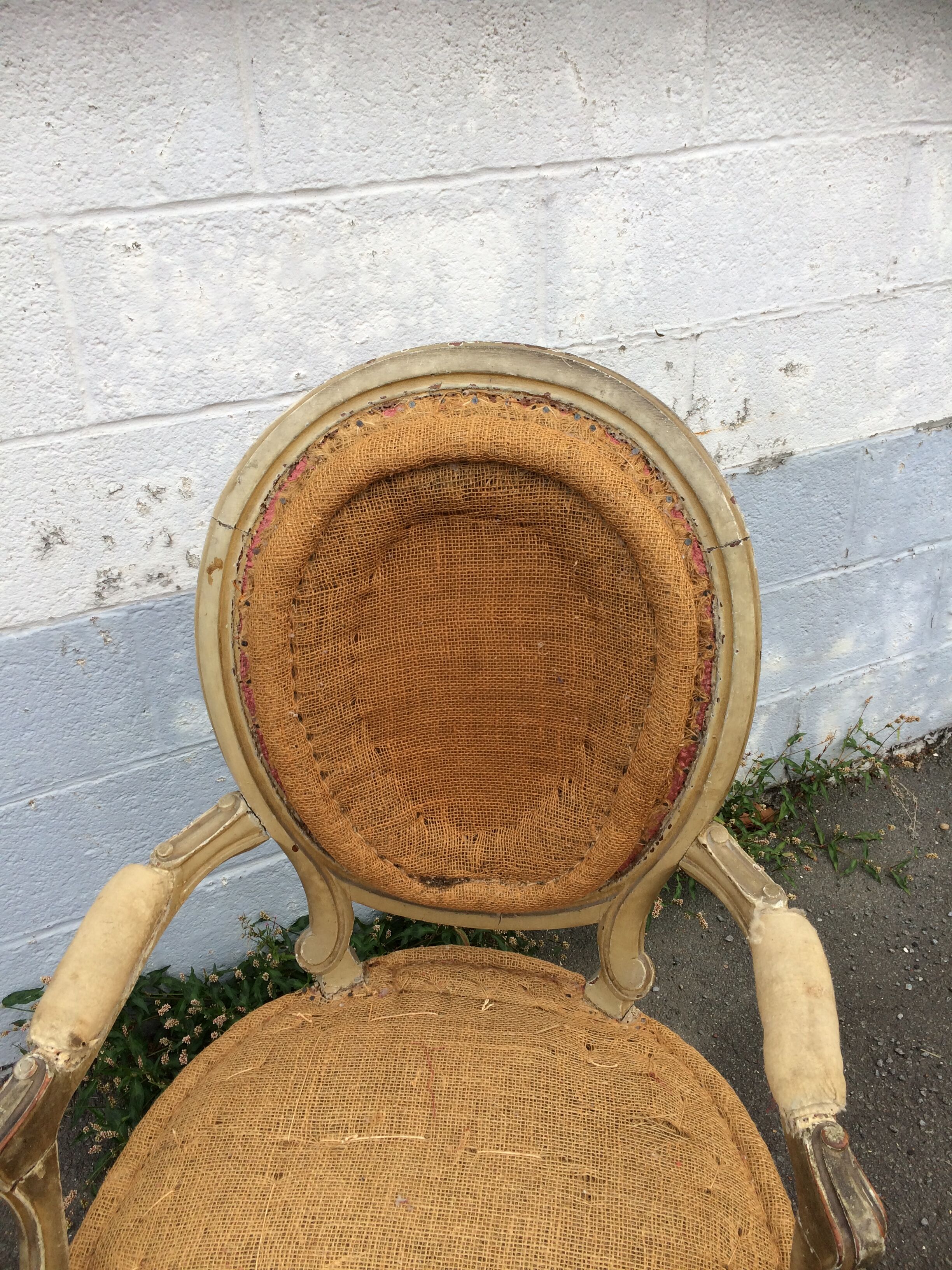 Old decorative armchair