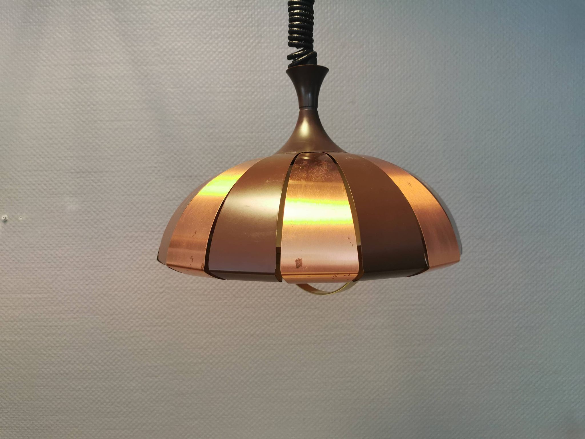 Hanging lamp from the 1970-80s, designed by Danish Werner Schou for his own company Coronell Elektro