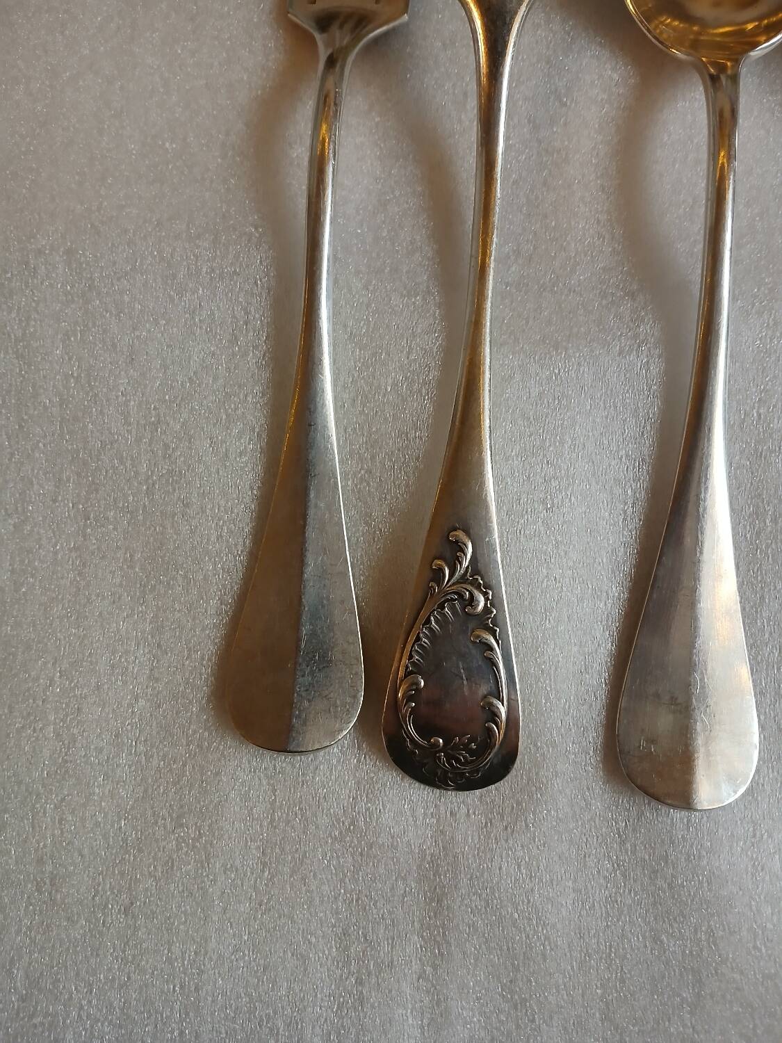 24 antique silver-plated cutlery sets