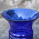 Paire de vases Holmegaard bleu cobalt – design scandinave – Michael Bang