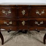 Sauteuse Commode in Amaranth and Mahogany, Louis XV – 18th Century