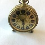 Vintage Europa alarm clock in brass year 1960