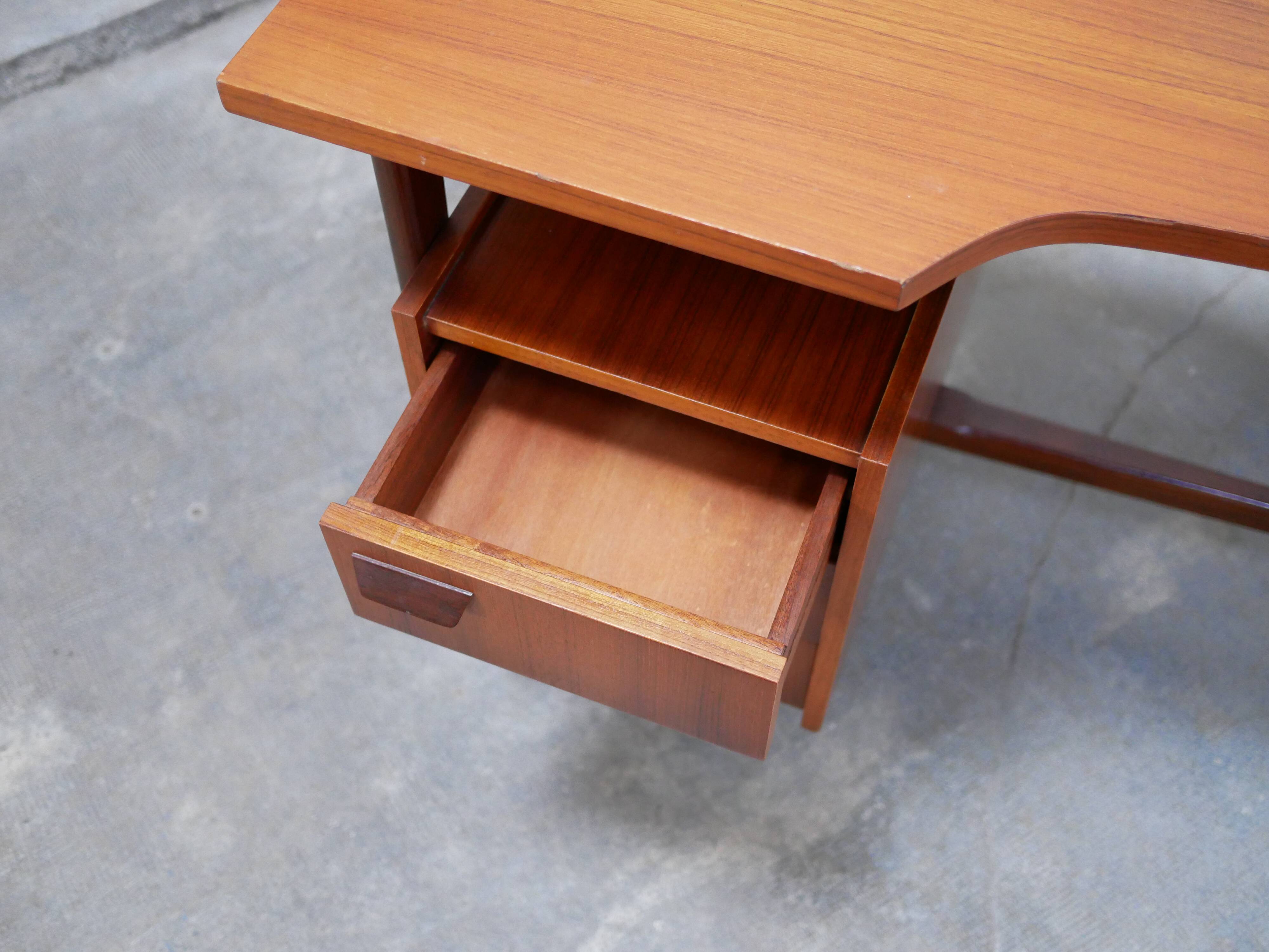 Vintage Scandinavian teak desk