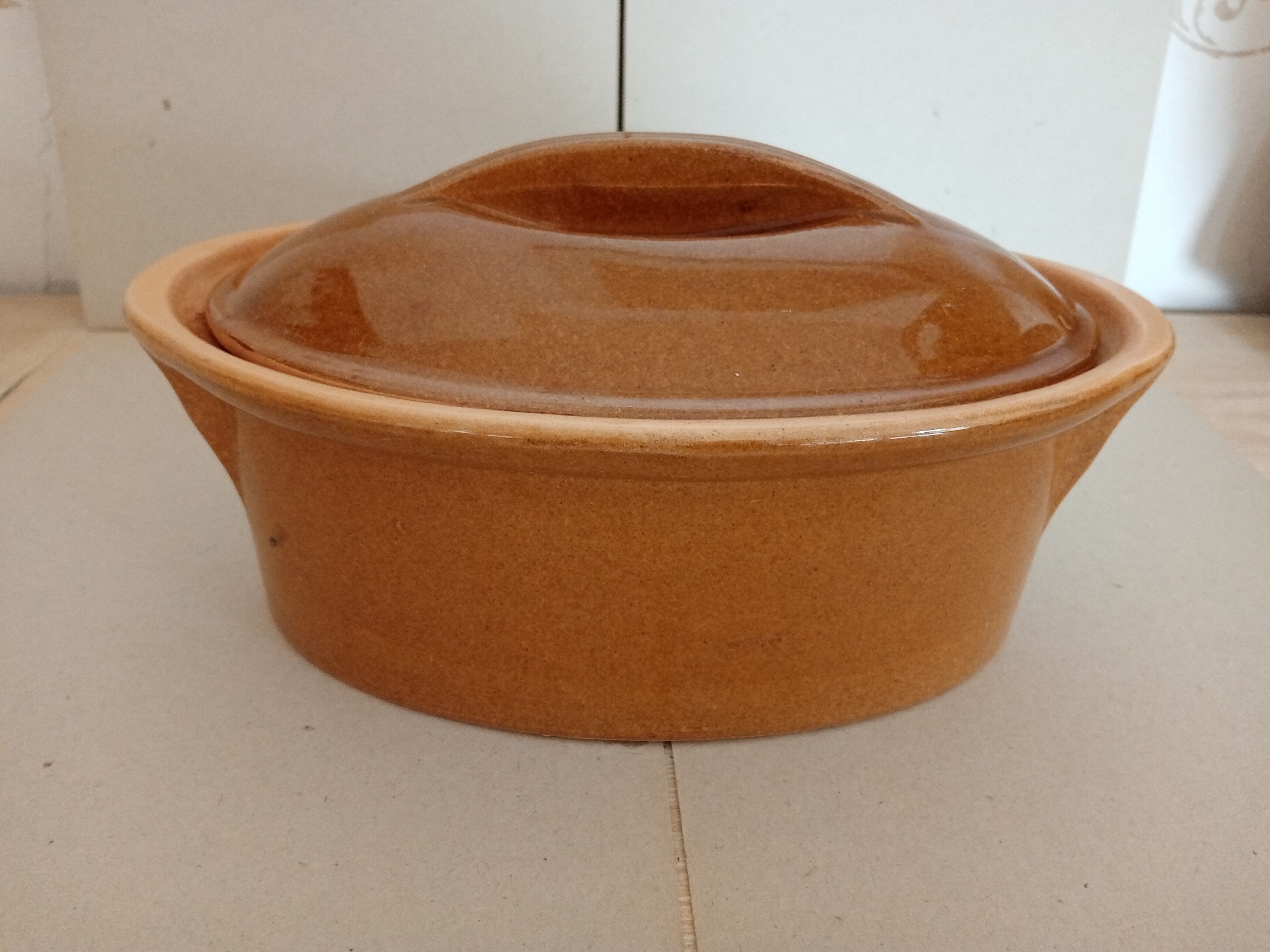 Enamelled ceramic terrine