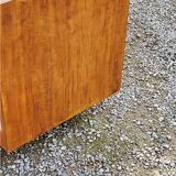 Art deco dressing table in golden blond mahogany from the 30s