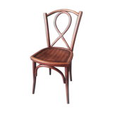 Curved wooden bistro chair