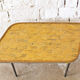 1950s vintage yellow coffee table