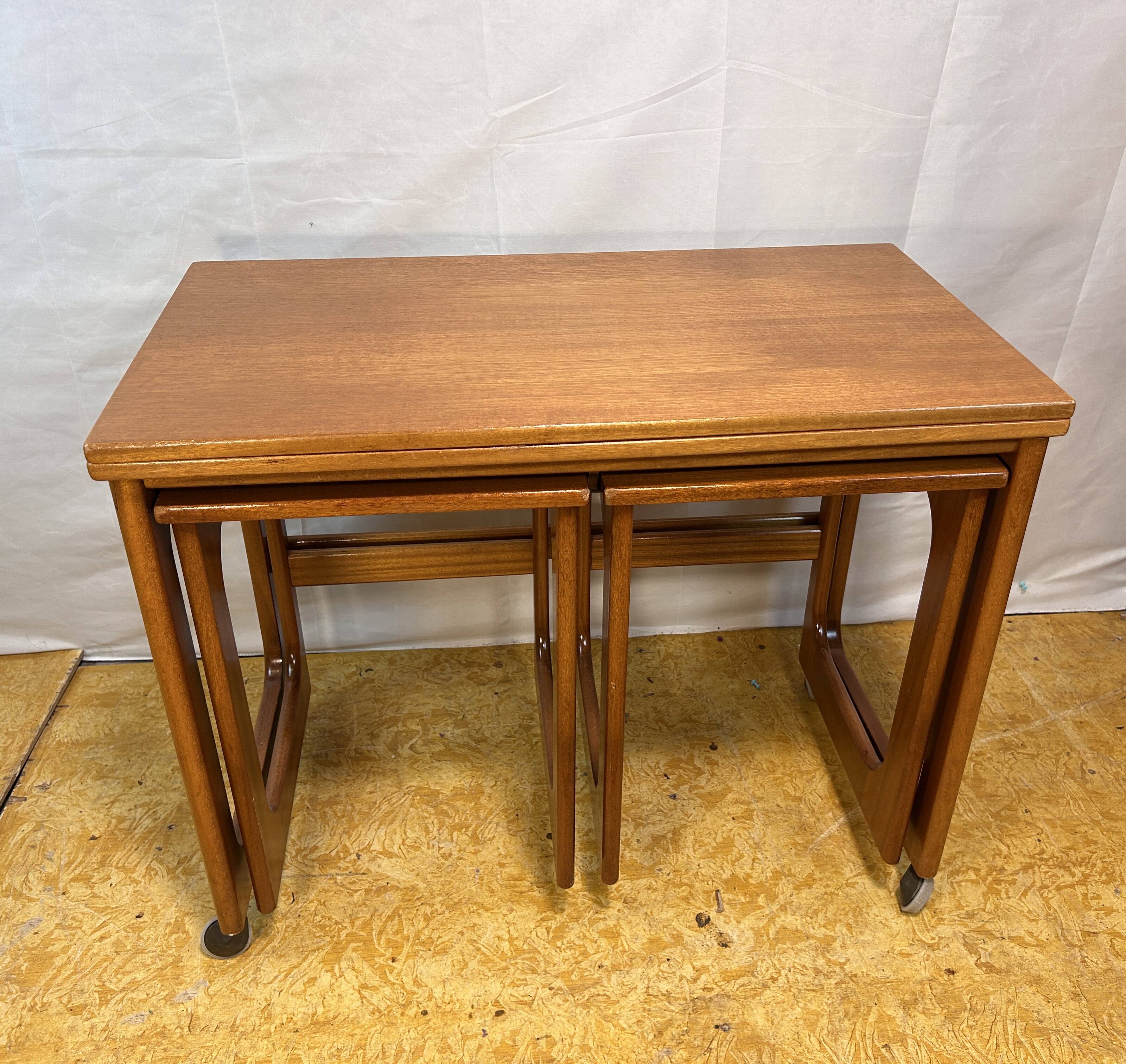 Retro vintage mid-century teak coffee table, 1960s. Tristor Danish Design