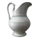 White toilet jug with green trim