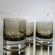 70s Smoked Whiskey Glasses