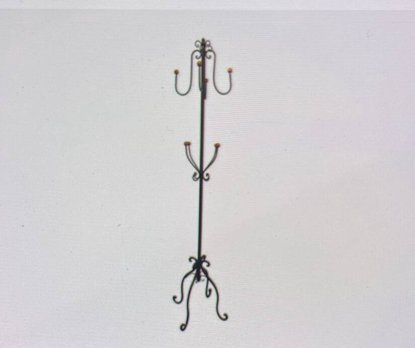 Coat rack on ball stand