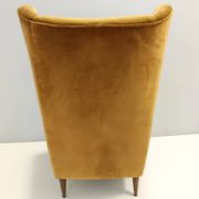 Dark Goldenrod Wingback Armchair model 437 by Gio Ponti for Cassina