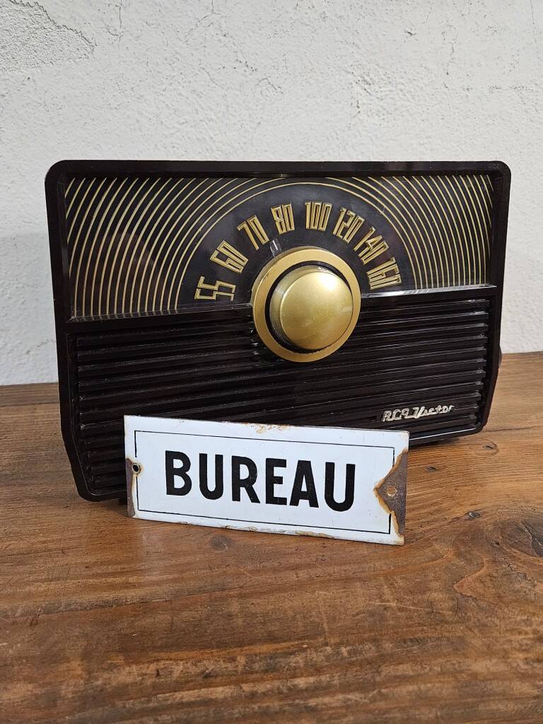 Enameled Office Plate - Old enameled plate