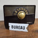 Enameled Office Plate - Old enameled plate