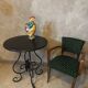Pichet coq en barbotine