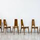 Mid-Century Modern Set of 6 Dining Chairs, Germany, 1980s