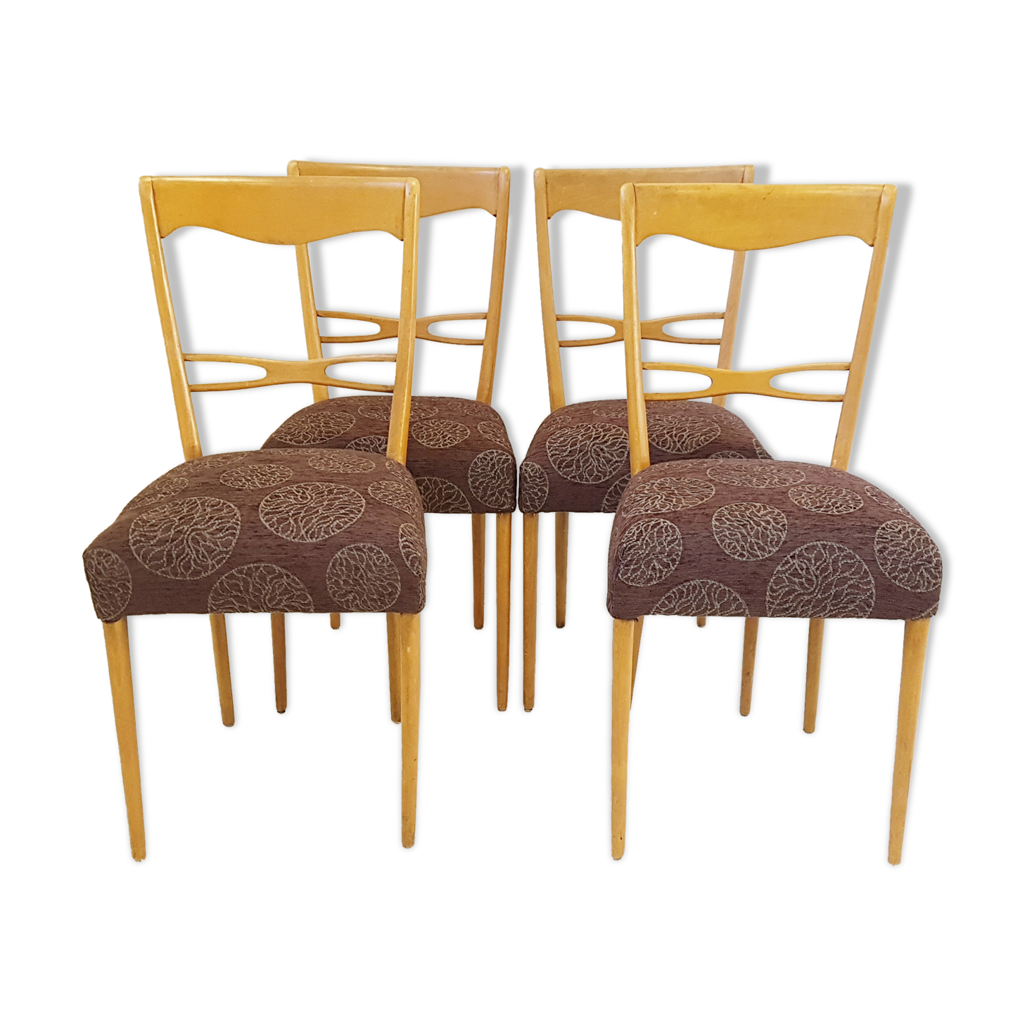 Set of 4 Scandinavian chairs 1960
