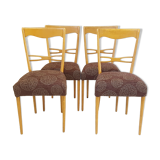 Set of 4 Scandinavian chairs 1960