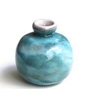 Vase bleu en céramique de Jean et Robert Cloutier, années 70