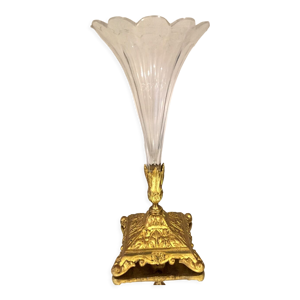 vase soliflore pied en - cristal