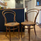 Chaises bistrot cannage