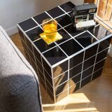Black ceramic bedside table