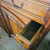 Antique grand buffet in solid cherry wood – character sideboard – 250 cm