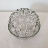 Vintage glass flower stand vase with 19 holes - Made in France