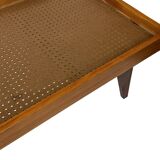 Vintage daybed minimalist design in Teak and Oak 1960s